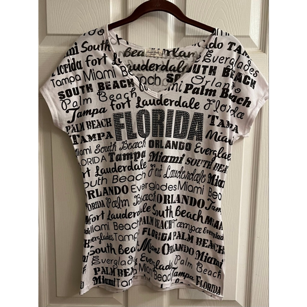 SWEET GISELE~FLORIDA~ BLING TEE~LG